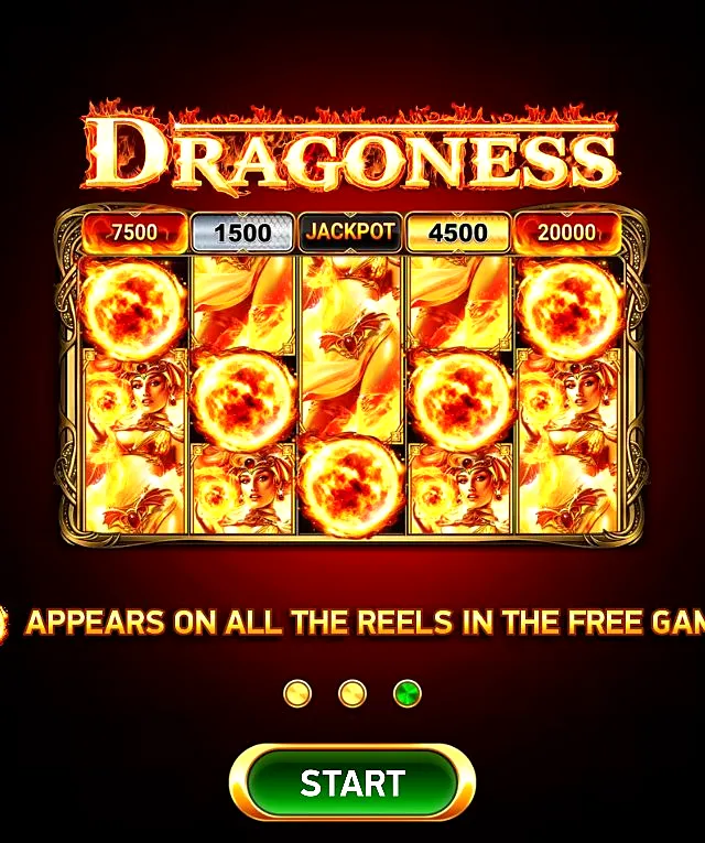 Dragoness Free Games intro screen
