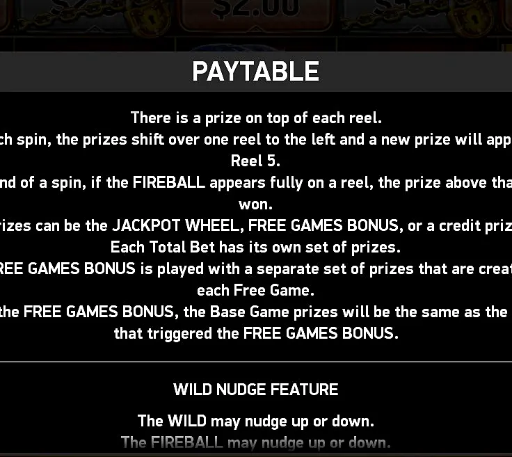 Dragoness InstaRapid Win and Wild Nudge rules